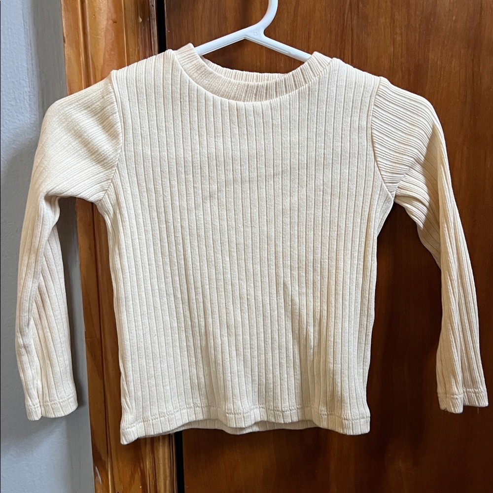 Zara ribbed long sleeve top